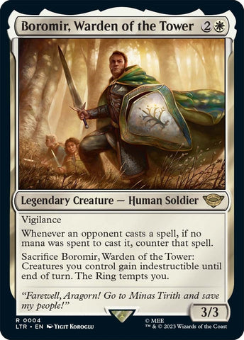 Image for Boromir, Warden of the Tower (4) [Universes Beyond: The Lord of the Rings: Tales of Middle-earth]