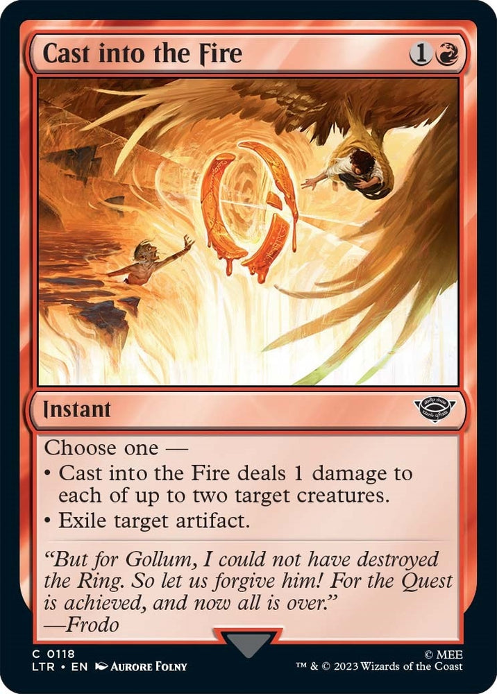 Image for Cast into the Fire (118) [Universes Beyond: The Lord of the Rings: Tales of Middle-earth]