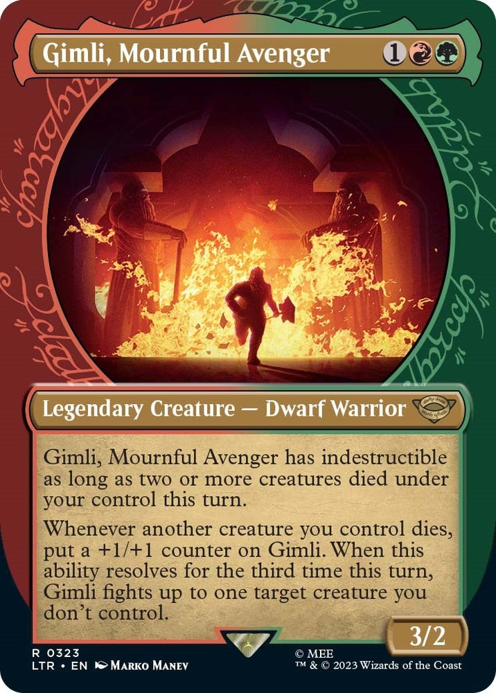 Image for Gimli, Mournful Avenger (Showcase) (323) [Universes Beyond: The Lord of the Rings: Tales of Middle-earth]