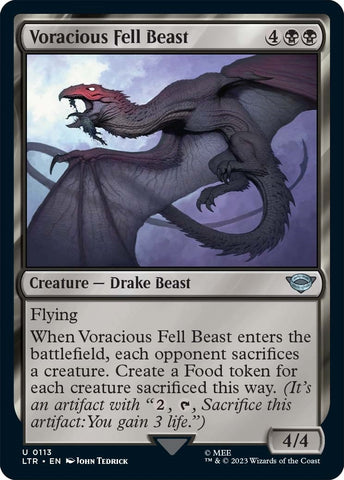 Image for Voracious Fell Beast (113) [Universes Beyond: The Lord of the Rings: Tales of Middle-earth]
