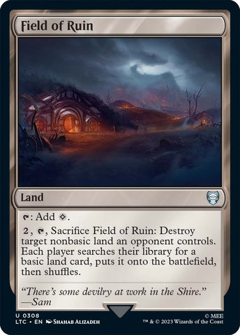 Image for Field of Ruin (308) [Commander: The Lord of the Rings: Tales of Middle-earth]