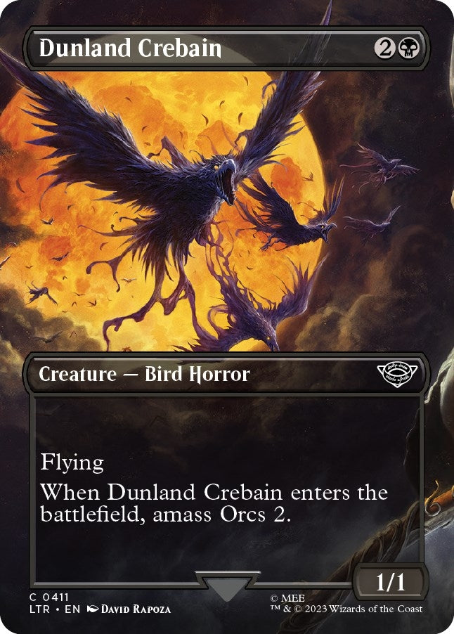Image for Dunland Crebain (Borderless) (411) [Universes Beyond: The Lord of the Rings: Tales of Middle-earth]