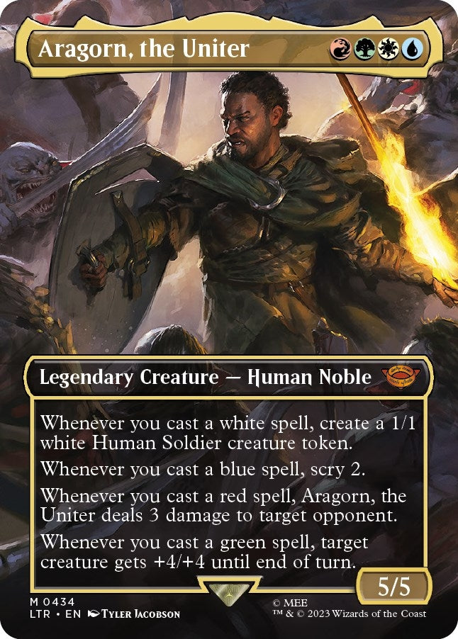 Image for Aragorn, the Uniter (Borderless) (434) [Universes Beyond: The Lord of the Rings: Tales of Middle-earth]