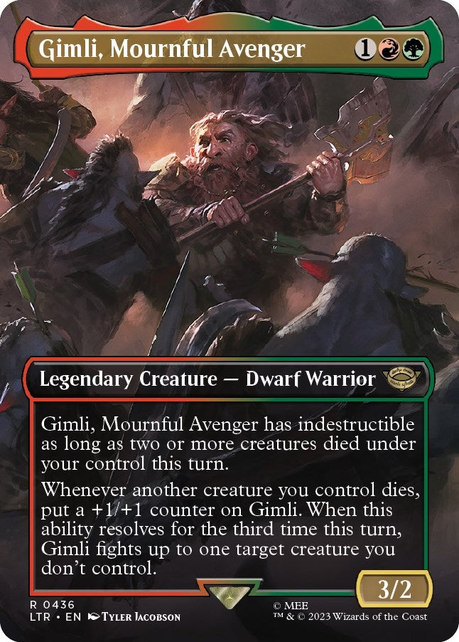 Image for Gimli, Mournful Avenger (Borderless) (436) [Universes Beyond: The Lord of the Rings: Tales of Middle-earth]