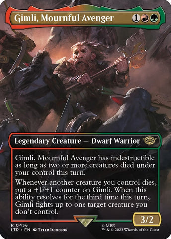 Image for Gimli, Mournful Avenger (Borderless) (436) [Universes Beyond: The Lord of the Rings: Tales of Middle-earth]