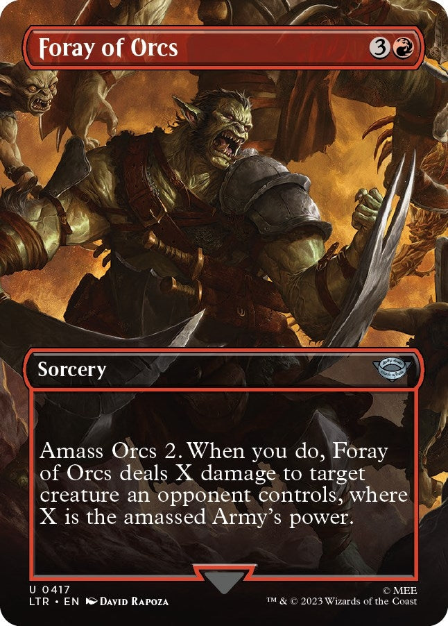 Image for Foray of Orcs (Borderless) (417) [Universes Beyond: The Lord of the Rings: Tales of Middle-earth]