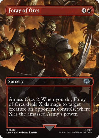 Image for Foray of Orcs (Borderless) (417) [Universes Beyond: The Lord of the Rings: Tales of Middle-earth]