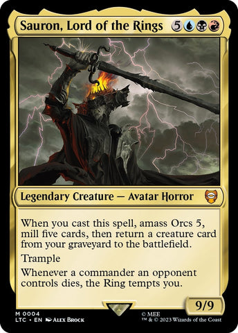 Image for Sauron, Lord of the Rings (4) [Commander: The Lord of the Rings: Tales of Middle-earth]