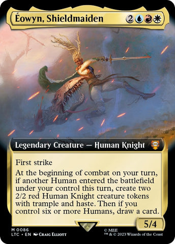 Image for Eowyn, Shieldmaiden (Extended Art) (86) [Commander: The Lord of the Rings: Tales of Middle-earth]