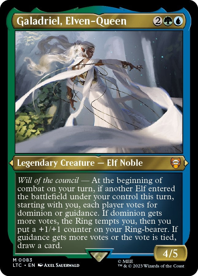 Image for Galadriel, Elven-Queen (Display Commander) - Thick Stock (83) [Commander: The Lord of the Rings: Tales of Middle-earth]