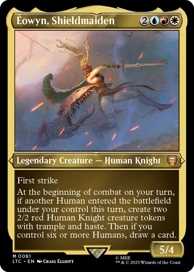 Image for Eowyn, Shieldmaiden (Display Commander) - Thick Stock (81) [Commander: The Lord of the Rings: Tales of Middle-earth]