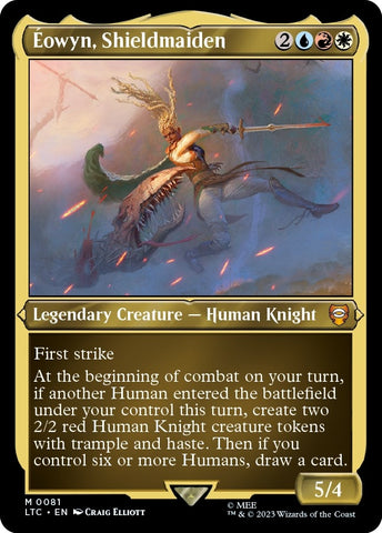 Image for Eowyn, Shieldmaiden (Display Commander) - Thick Stock (81) [Commander: The Lord of the Rings: Tales of Middle-earth]