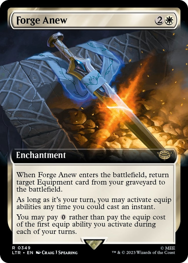 Image for Forge Anew (Extended Art) (349) [Universes Beyond: The Lord of the Rings: Tales of Middle-earth]