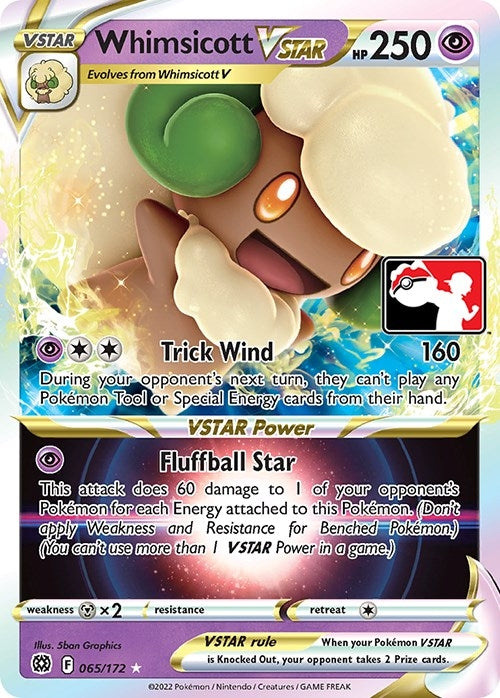 Image for Whimsicott VSTAR (065/172) [Prize Pack Series Cards]