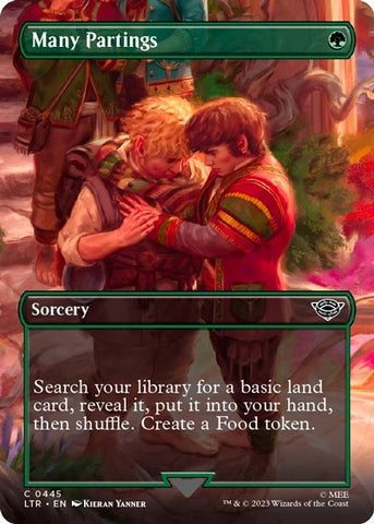 Image for Many Partings (Borderless) (445) [Universes Beyond: The Lord of the Rings: Tales of Middle-earth]