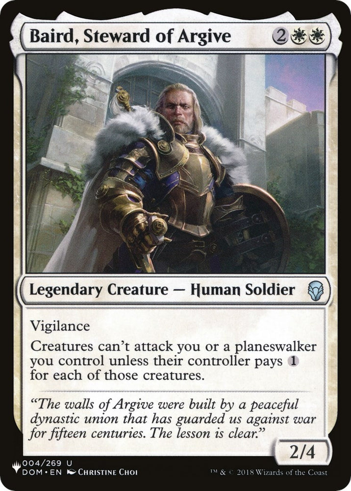 Image for Baird, Steward of Argive (4) [The List Reprints]