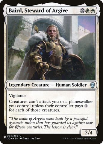 Image for Baird, Steward of Argive (4) [The List Reprints]