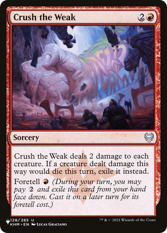 Image for Crush the Weak (128) [The List Reprints]