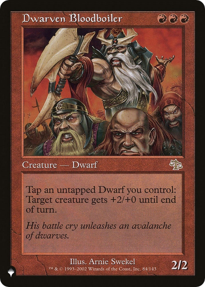 Image for Dwarven Bloodboiler (84) [The List Reprints]
