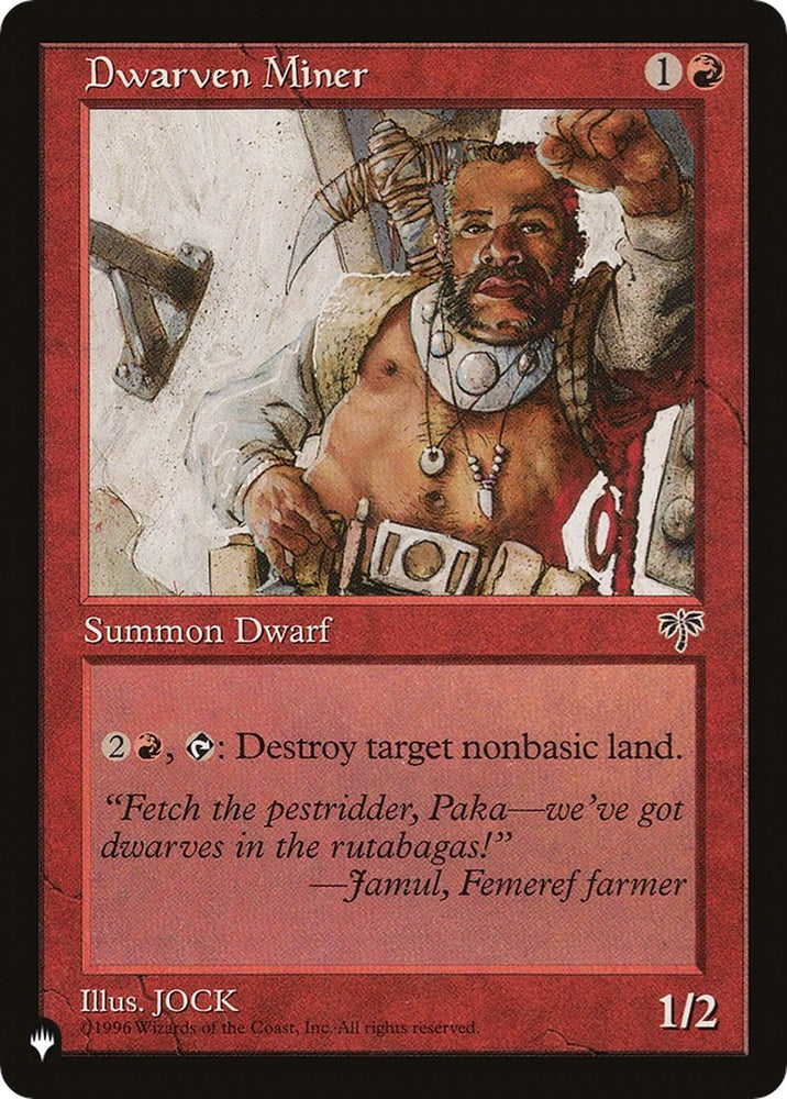 Image for Dwarven Miner [The List Reprints]