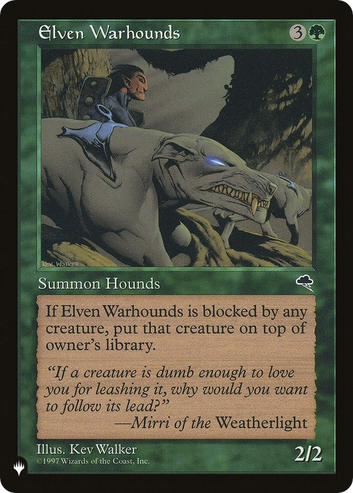 Image for Elven Warhounds [The List Reprints]