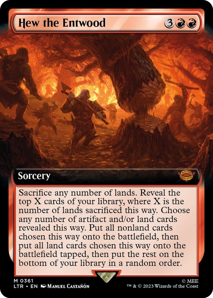 Image for Hew the Entwood (Extended Art) (361) [Universes Beyond: The Lord of the Rings: Tales of Middle-earth]