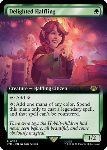 Image for Delighted Halfling (Extended Art) (363) [Universes Beyond: The Lord of the Rings: Tales of Middle-earth]