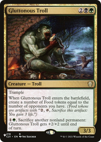 Image for Gluttonous Troll (218) [The List Reprints]