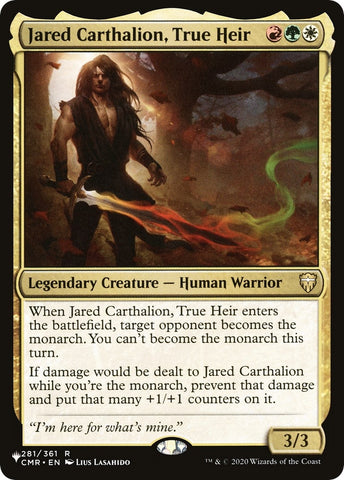 Image for Jared Carthalion, True Heir (281) [The List Reprints]