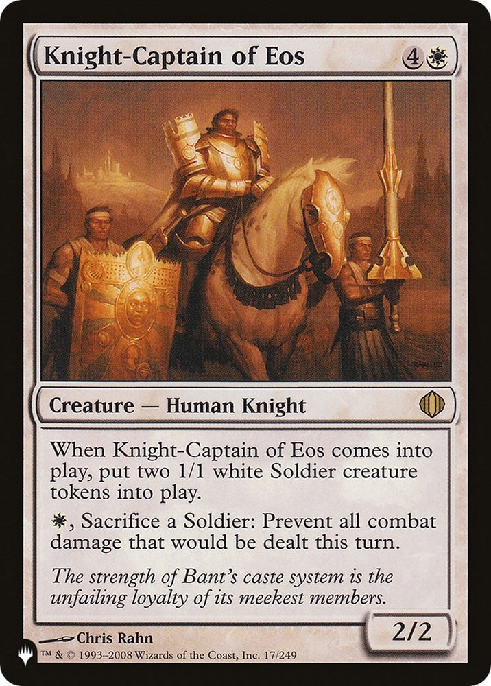 Image for Knight-Captain of Eos (17) [The List Reprints]