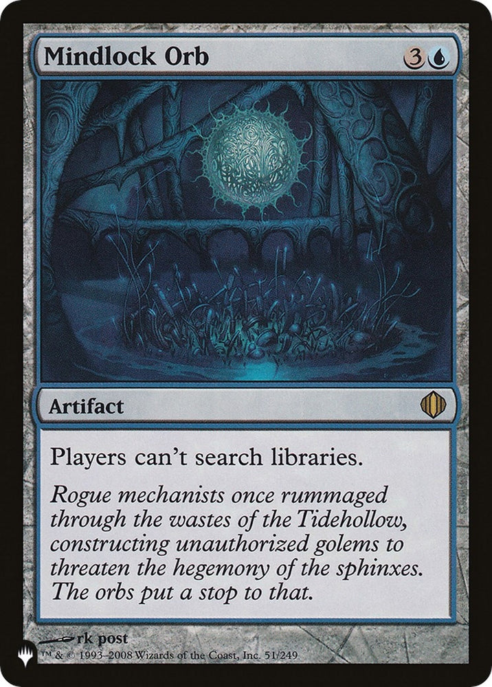 Image for Mindlock Orb (51) [The List Reprints]