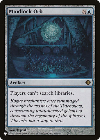 Image for Mindlock Orb (51) [The List Reprints]
