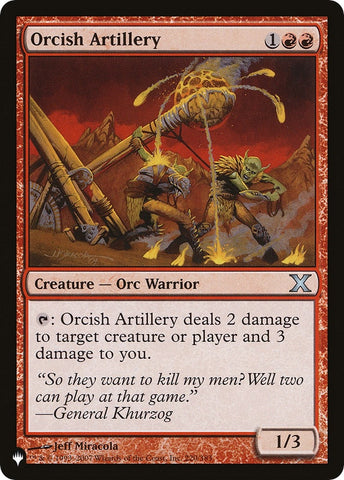 Image for Orcish Artillery (220) [The List Reprints]