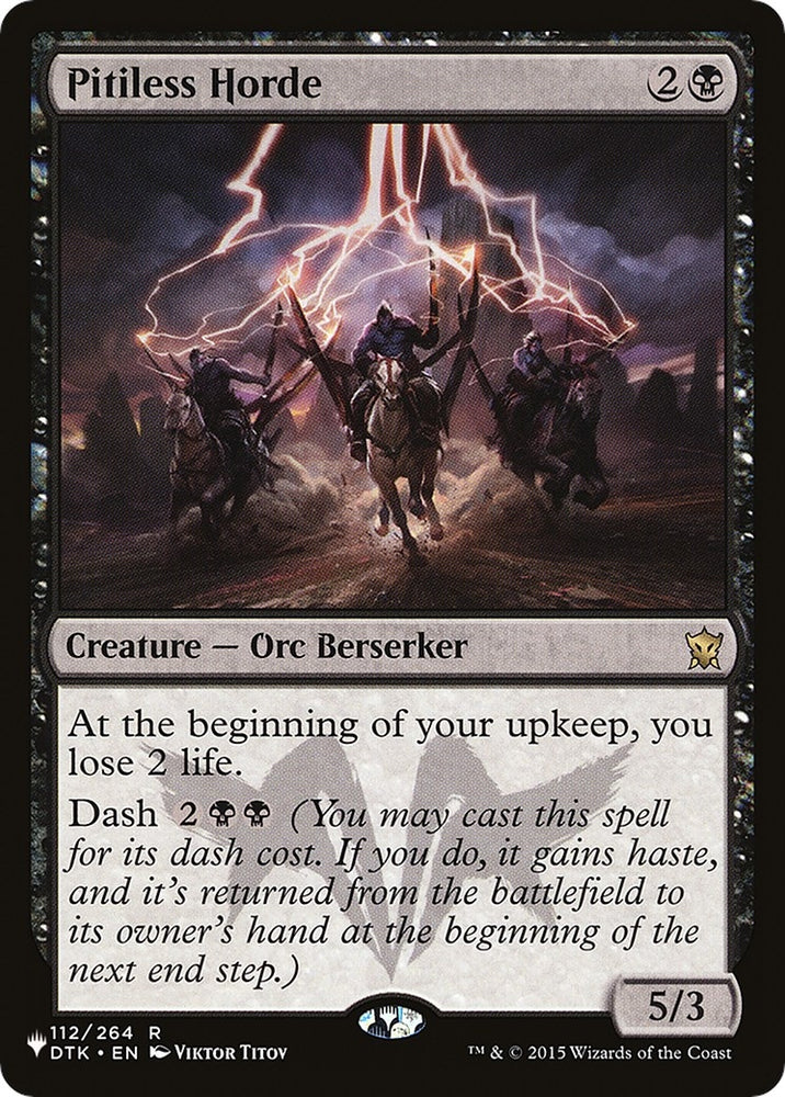 Image for Pitiless Horde (112) [The List Reprints]