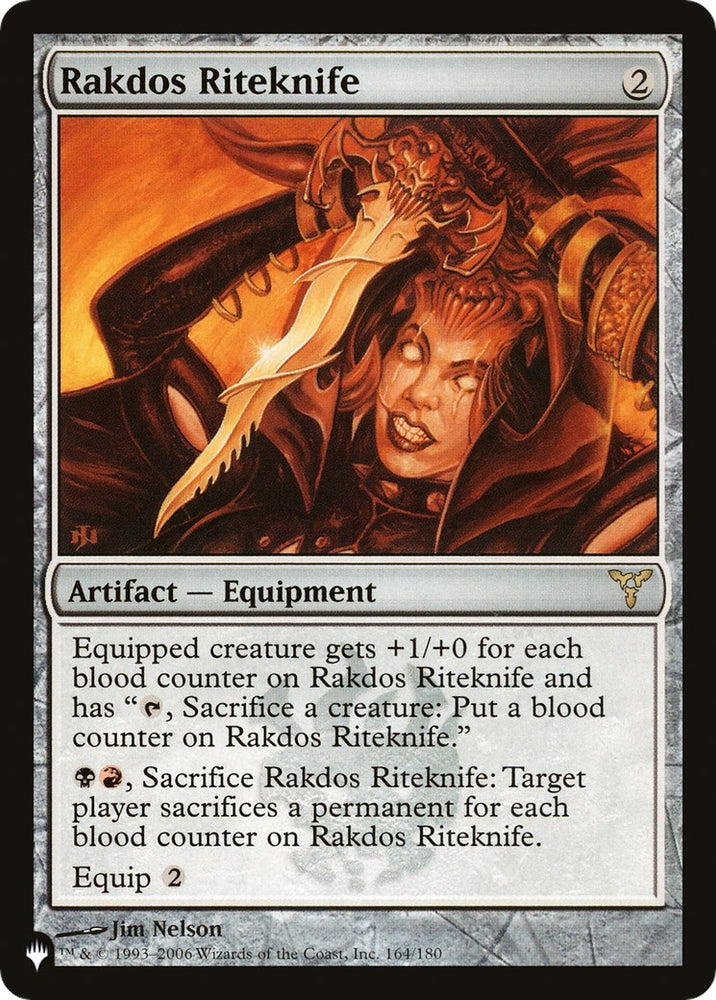 Image for Rakdos Riteknife (164) [The List Reprints]