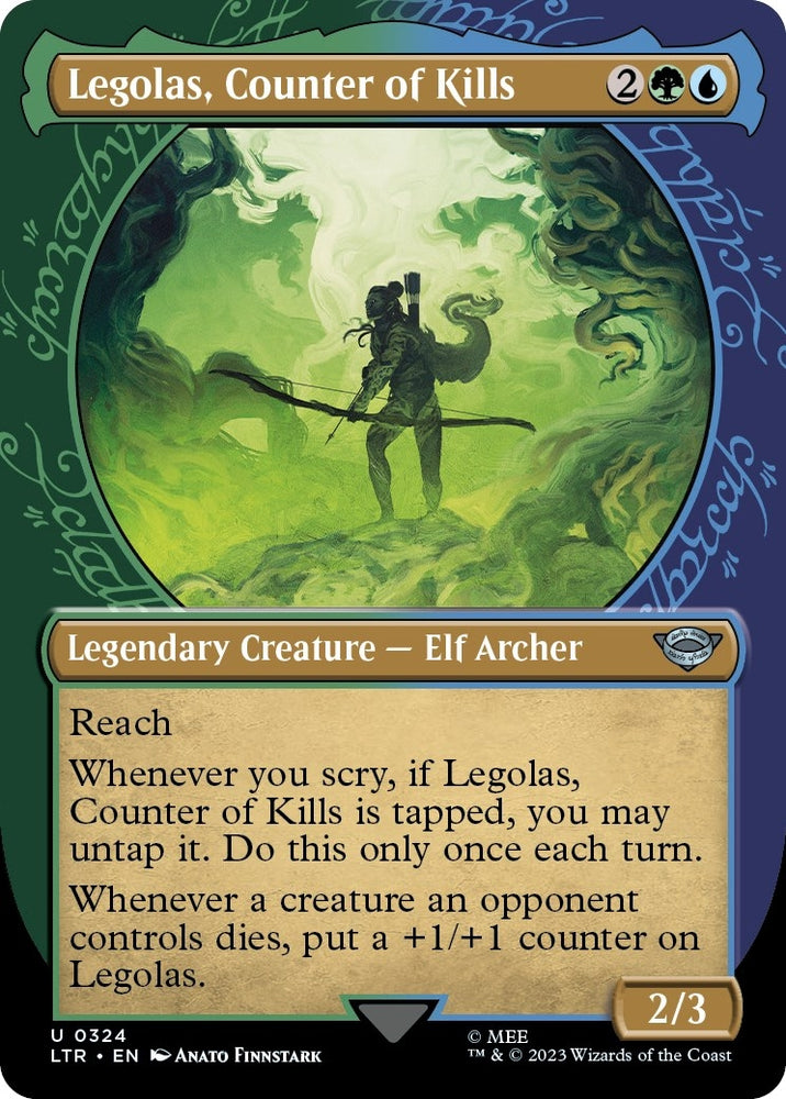 Image for Legolas, Counter of Kills (Showcase) (324) [Universes Beyond: The Lord of the Rings: Tales of Middle-earth]