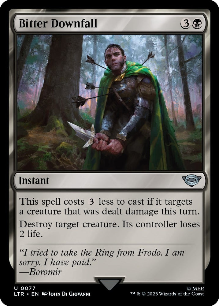 Image for Bitter Downfall (77) [Universes Beyond: The Lord of the Rings: Tales of Middle-earth]