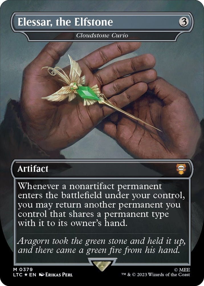 Image for Elessar, the Elfstone - Cloudstone Curio (Surge Foil) (379) [Commander: The Lord of the Rings: Tales of Middle-earth]
