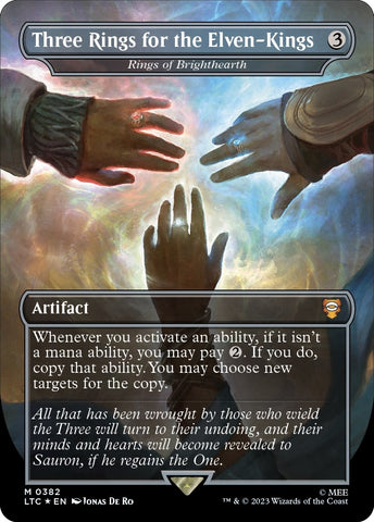 Image for Three Rings for the Elven-Kings - Rings of Brighthearth (Surge Foil) (382) [Commander: The Lord of the Rings: Tales of Middle-earth]
