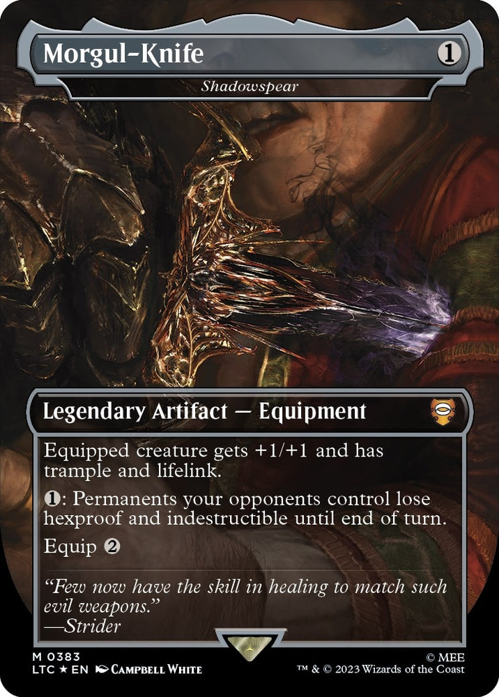 Image for Morgul-Knife - Shadowspear (Surge Foil) (383) [Commander: The Lord of the Rings: Tales of Middle-earth]