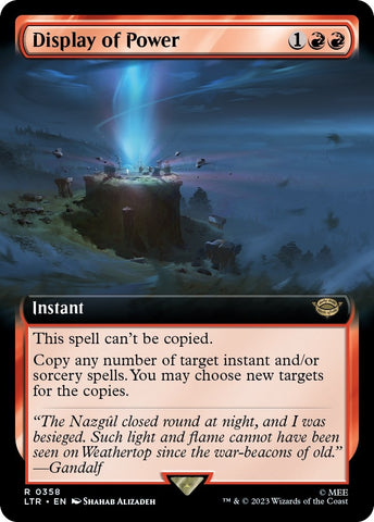 Image for Display of Power (Extended Art) (358) [Universes Beyond: The Lord of the Rings: Tales of Middle-earth]