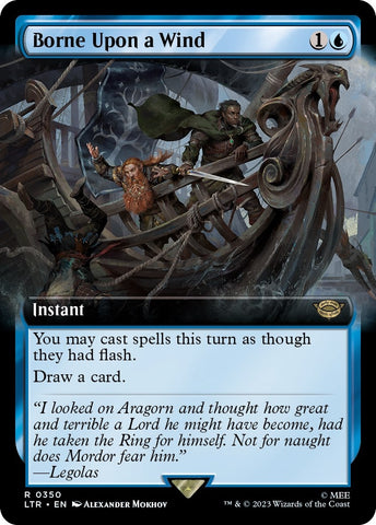 Image for Borne Upon a Wind (Extended Art) (350) [Universes Beyond: The Lord of the Rings: Tales of Middle-earth]