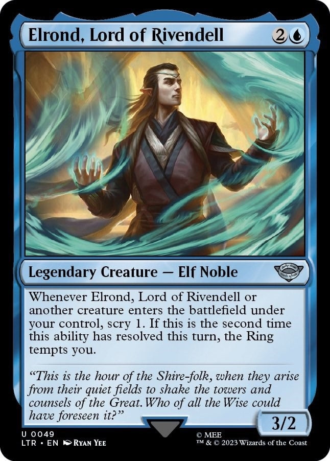 Image for Elrond, Lord of Rivendell (49) [Universes Beyond: The Lord of the Rings: Tales of Middle-earth]