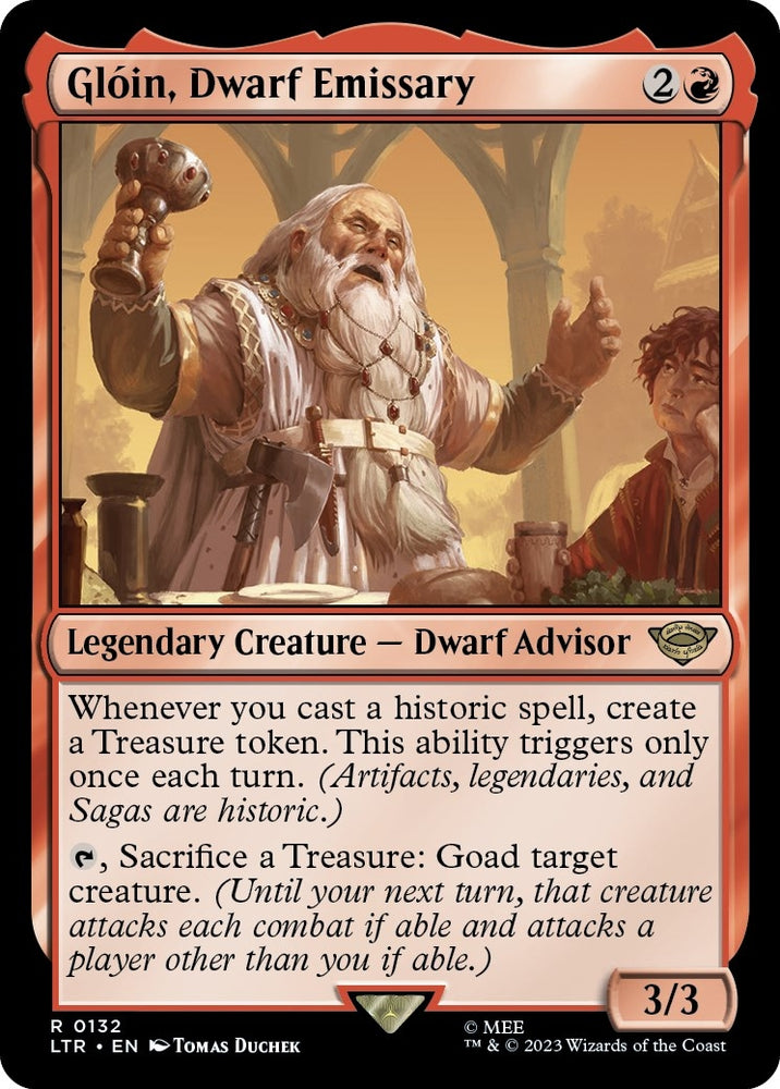 Image for Gloin, Dwarf Emissary (132) [Universes Beyond: The Lord of the Rings: Tales of Middle-earth]