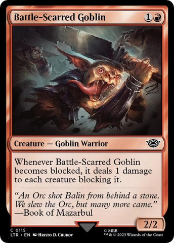 Image for Battle-Scarred Goblin (115) [Universes Beyond: The Lord of the Rings: Tales of Middle-earth]