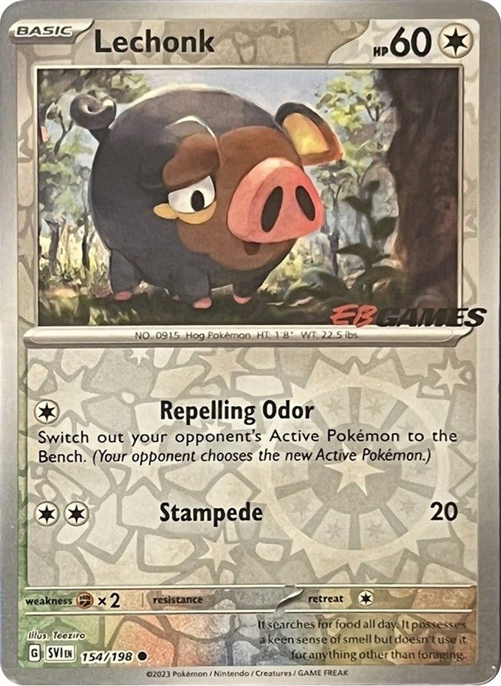 Lechonk - 154/198 (EB Games Promo) (154/198) (Miscellaneous Cards & Products)