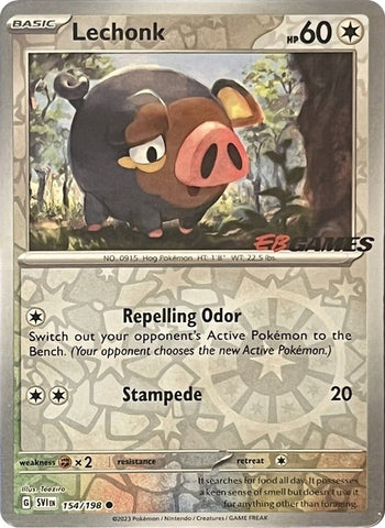 Lechonk - 154/198 (EB Games Promo) (154/198) (Miscellaneous Cards & Products)