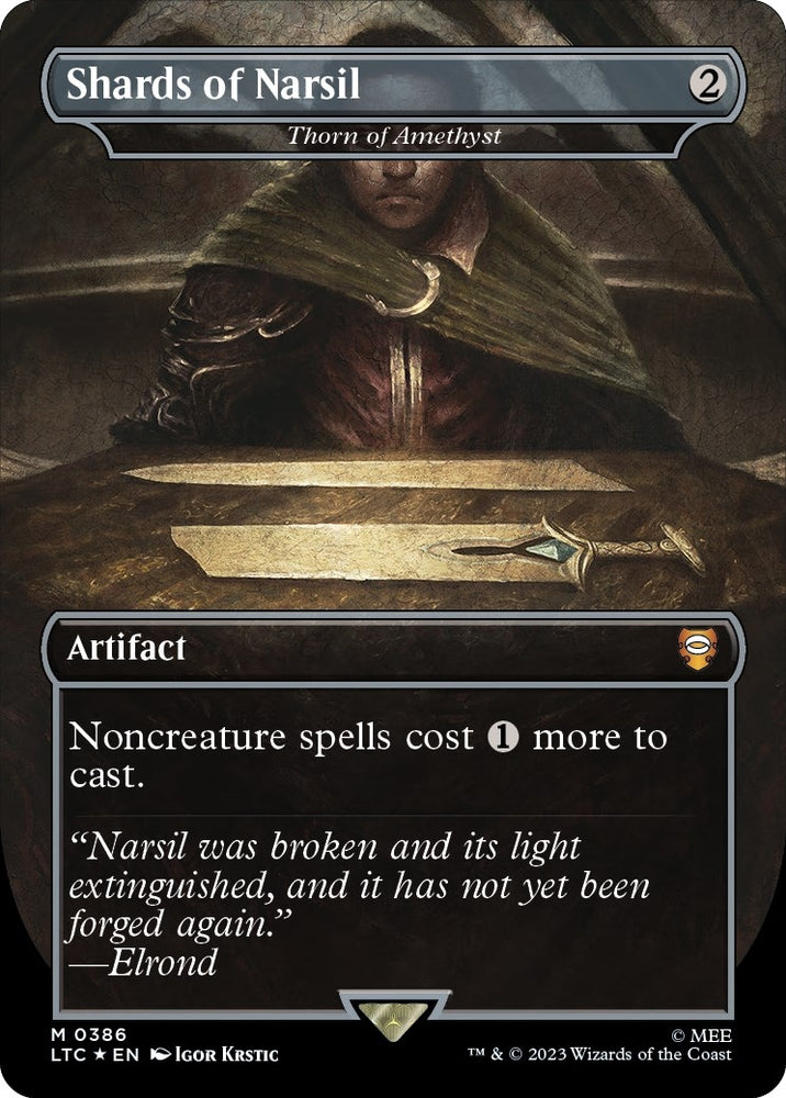 Image for Shards of Narsil - Thorn of Amethyst (Surge Foil) (386) [Commander: The Lord of the Rings: Tales of Middle-earth]