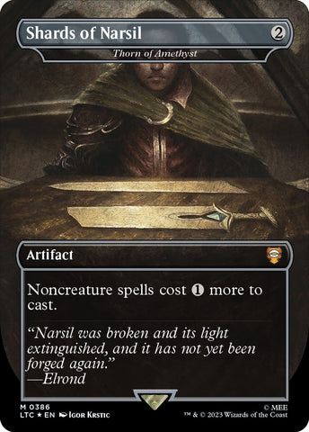 Image for Shards of Narsil - Thorn of Amethyst (Surge Foil) (386) [Commander: The Lord of the Rings: Tales of Middle-earth]