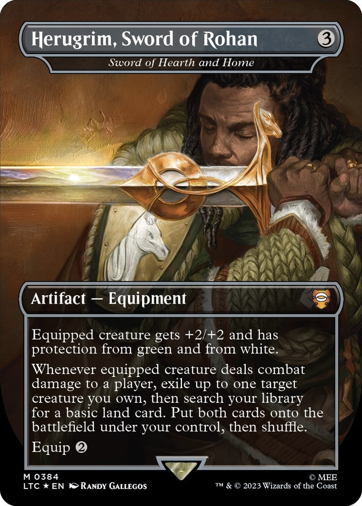 Image for Herugrim, Sword of Rohan - Sword of Hearth and Home (Surge Foil) (384) [Commander: The Lord of the Rings: Tales of Middle-earth]